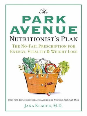 cover image of The Park Avenue Nutritionist's Plan
